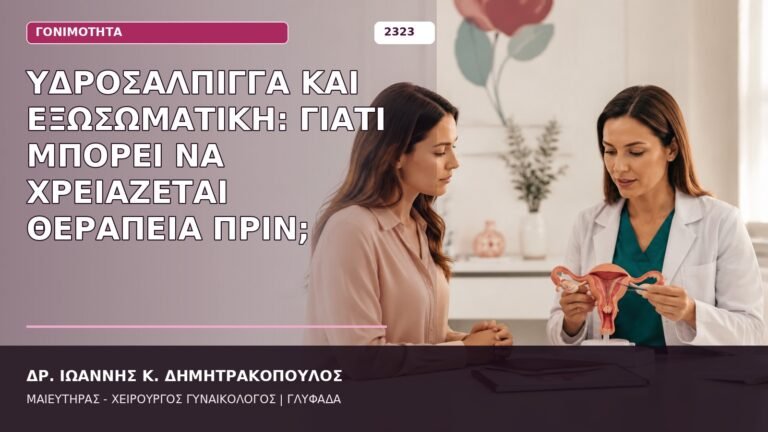 υδροσάλπιγγα και εξωσωματική