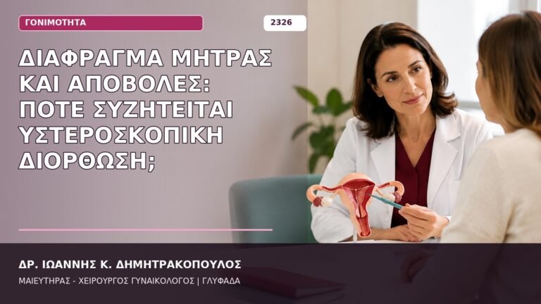 διάφραγμα μήτρας και αποβολές