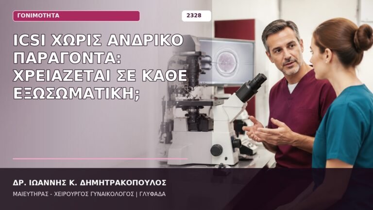 ICSI χωρίς ανδρικό παράγοντα