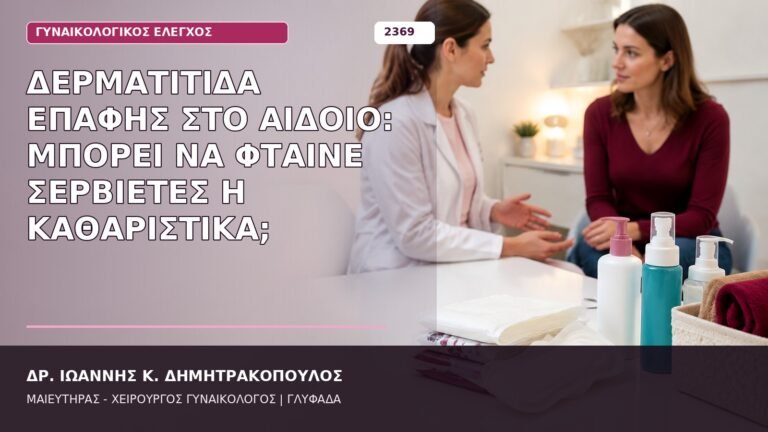 δερματίτιδα επαφής στο αιδοίο