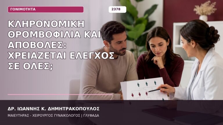 κληρονομική θρομβοφιλία και αποβολές
