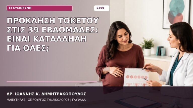 πρόκληση τοκετού στις 39 εβδομάδες