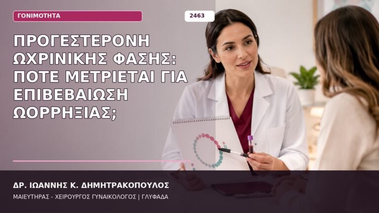 προγεστερόνη για επιβεβαίωση ωορρηξίας