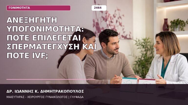 ανεξήγητη υπογονιμότητα IUI ή IVF