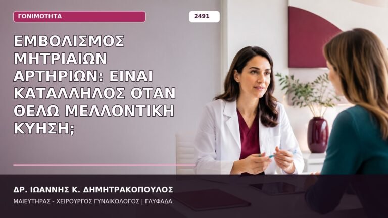 εμβολισμός μητριαίων αρτηριών και κύηση