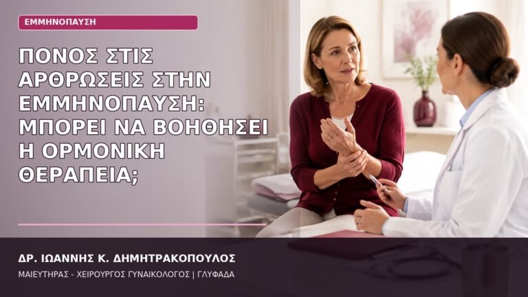 πόνος αρθρώσεων εμμηνόπαυση