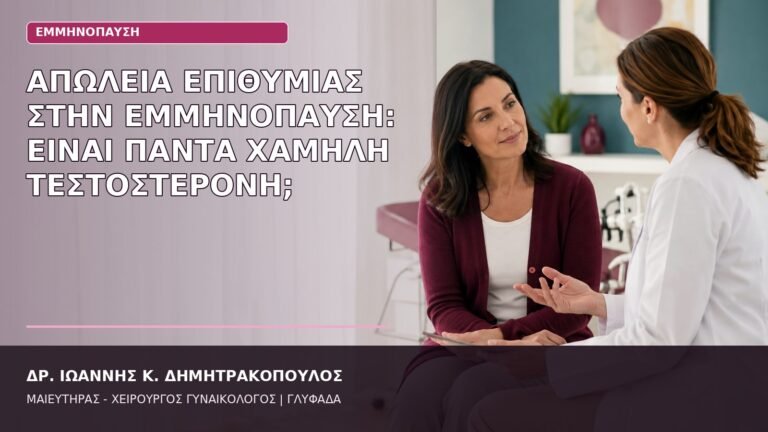 χαμηλή επιθυμία εμμηνόπαυση