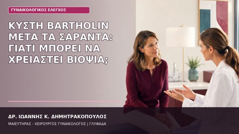 κύστη Bartholin μετά τα σαράντα