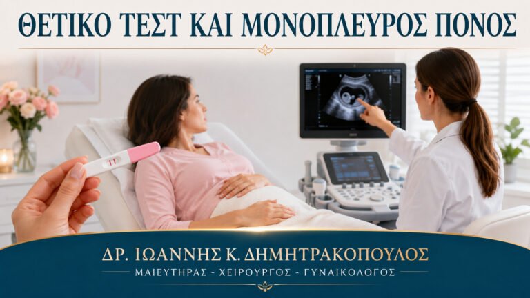 Θετικό Τεστ Εγκυμοσύνης και Πόνος στη Μία Πλευρά: Πού Απευθύνομαι;