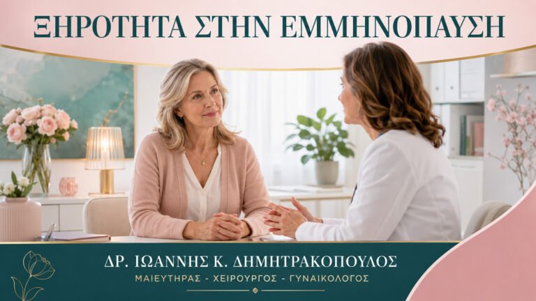 Κολπική Ξηρότητα στην Εμμηνόπαυση: Ποια Θεραπεία Συζητείται Πρώτα;