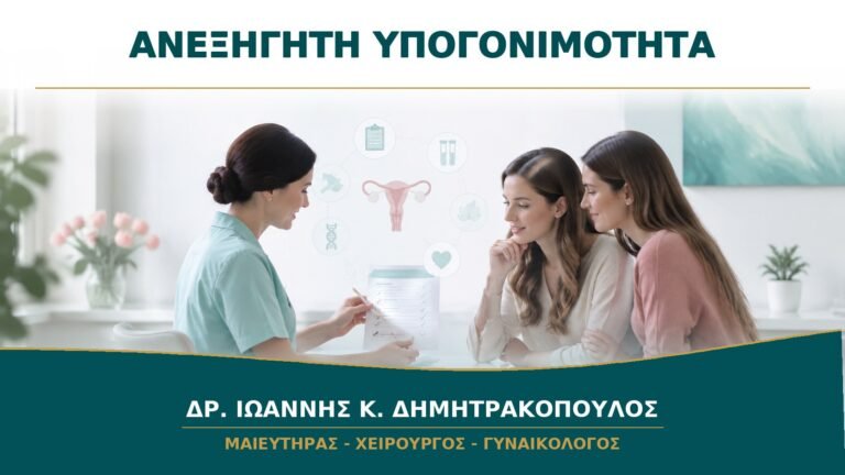 Ανεξήγητη Υπογονιμότητα: Τι Ελέγχεται πριν Χαρακτηριστεί Ανεξήγητη;