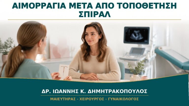 Αιμορραγία μετά από Τοποθέτηση Σπιράλ: Πότε Χρειάζεται Υπέρηχος;
