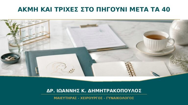 Ακμή στο Πηγούνι και Νέες Τρίχες μετά τα 40: Περιεμμηνόπαυση ή Υπερανδρογονισμός;