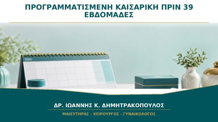 Προγραμματισμένη Καισαρική πριν τις 39 Εβδομάδες: Πότε Υπάρχει Ιατρική Ένδειξη;