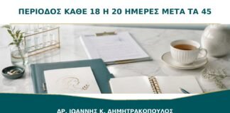 Περίοδος κάθε 18 ή 20 Ημέρες μετά τα 45: Είναι Περιεμμηνόπαυση;