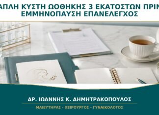 Απλή Κύστη Ωοθήκης 3 Εκατοστών πριν την Εμμηνόπαυση: Χρειάζεται Επανέλεγχο;