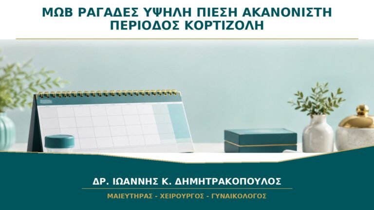 Μωβ Ραγάδες, Υψηλή Πίεση και Ακανόνιστη Περίοδος: Πότε Ελέγχεται η Κορτιζόλη;