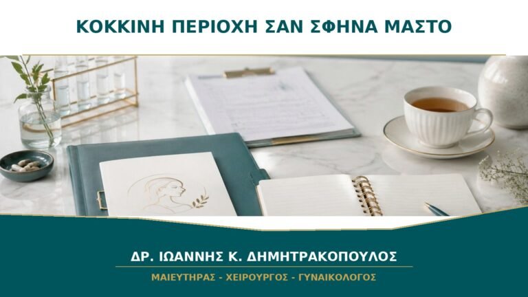 Κόκκινη περιοχή σαν σφήνα στον μαστό: είναι πάντα μαστίτιδα;