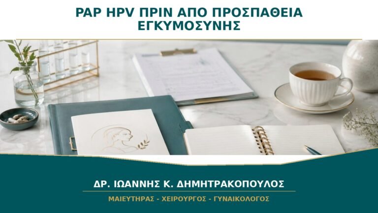 Pap test και HPV πριν από προσπάθεια εγκυμοσύνης: πρέπει να γίνουν νωρίτερα;