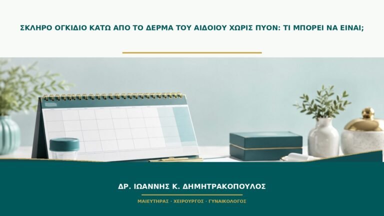 Σκληρό ογκίδιο κάτω από το δέρμα του αιδοίου χωρίς πύον: τι μπορεί να είναι;