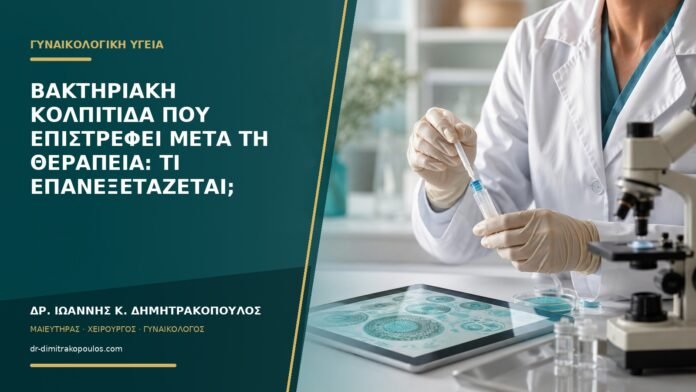 Βακτηριακή κολπίτιδα που επιστρέφει μετά τη θεραπεία: τι επανεξετάζεται;