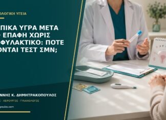 Κολπικά υγρά μετά από επαφή χωρίς προφυλακτικό: πότε γίνονται τεστ ΣΜΝ;