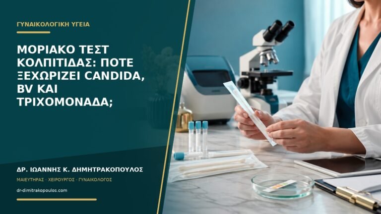 Μοριακό τεστ κολπίτιδας: πότε ξεχωρίζει Candida, BV και τριχομονάδα;