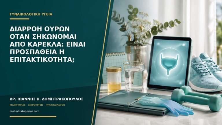 Διαρροή ούρων όταν σηκώνομαι από καρέκλα: είναι προσπάθεια ή επιτακτικότητα;