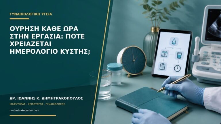 Ούρηση κάθε ώρα στην εργασία: πότε χρειάζεται ημερολόγιο κύστης;