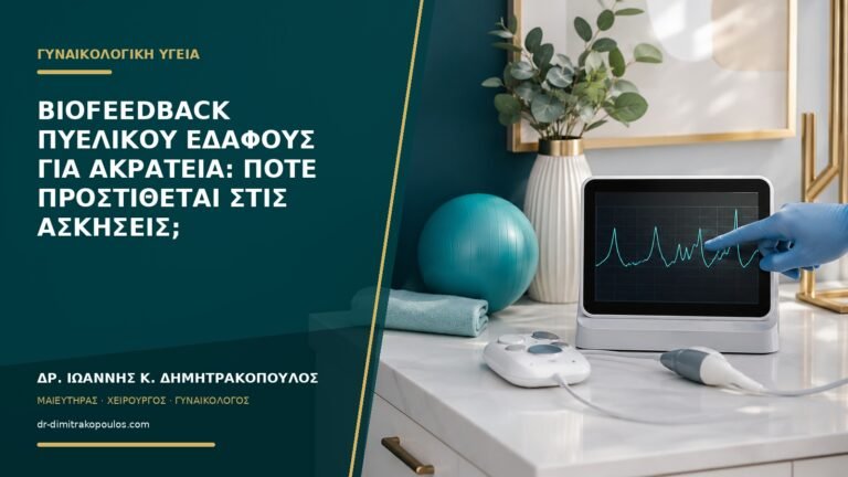 Biofeedback πυελικού εδάφους για ακράτεια: πότε προστίθεται στις ασκήσεις;