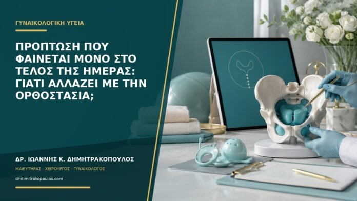 Πρόπτωση που φαίνεται μόνο στο τέλος της ημέρας: γιατί αλλάζει με την ορθοστασία;