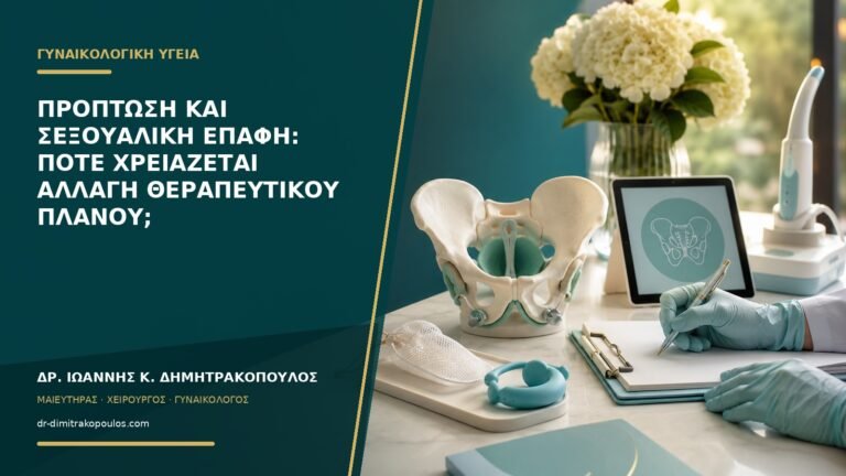 Πρόπτωση και σεξουαλική επαφή: πότε χρειάζεται αλλαγή θεραπευτικού πλάνου;