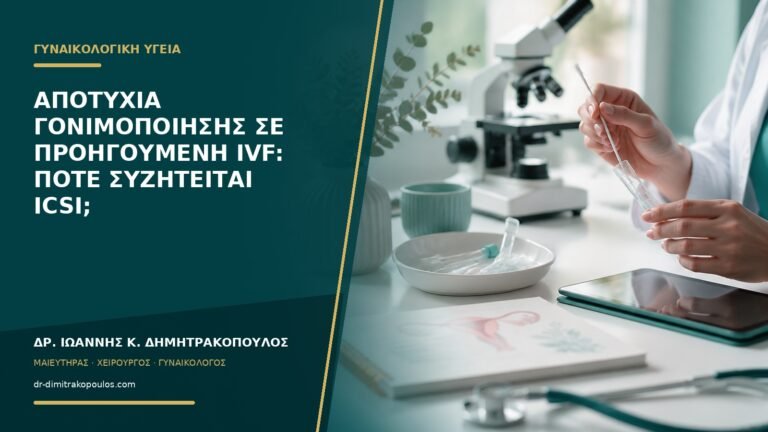 Αποτυχία γονιμοποίησης σε προηγούμενη IVF: πότε συζητείται ICSI;