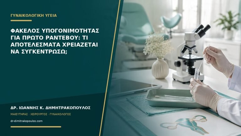 Φάκελος υπογονιμότητας για πρώτο ραντεβού: τι αποτελέσματα χρειάζεται να συγκεντρώσω;