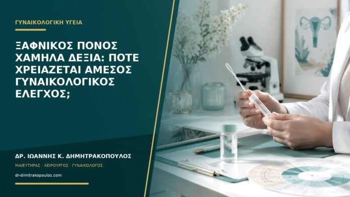 gynaikologikes-ypiresies-b56-01 Ξαφνικός πόνος χαμηλά δεξιά: πότε χρειάζεται άμεσος γυναικολογικός έλεγχος;