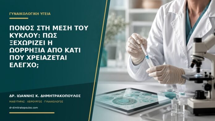 Πόνος στη μέση του κύκλου: πώς ξεχωρίζει η ωορρηξία από κάτι που χρειάζεται έλεγχο;