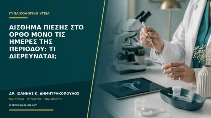 Αίσθημα πίεσης στο ορθό μόνο τις ημέρες της περιόδου: τι διερευνάται;
