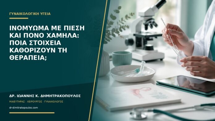 Ινομύωμα με πίεση και πόνο χαμηλά: ποια στοιχεία καθορίζουν τη θεραπεία;