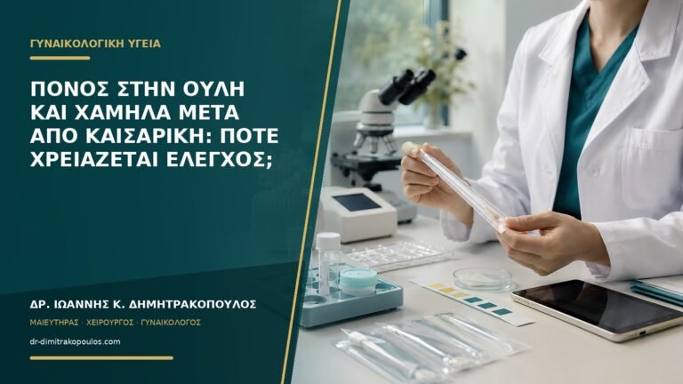 Πόνος στην ουλή και χαμηλά μετά από καισαρική: πότε χρειάζεται έλεγχος;