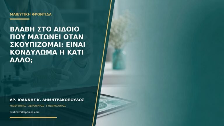 Βλάβη στο αιδοίο που ματώνει όταν σκουπίζομαι: είναι κονδύλωμα ή κάτι άλλο;