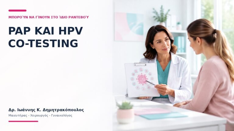 Pap και HPV Co-testing: Μπορούν να Γίνουν στο Ίδιο Ραντεβού; - Δρ. Ιωάννης Κ. Δημητρακόπουλος