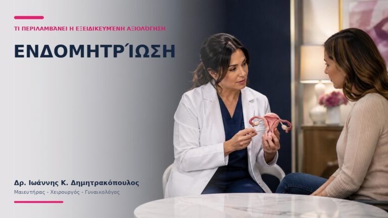 Ενδομητρίωση: Τι Περιλαμβάνει η Εξειδικευμένη Αξιολόγηση; - Δρ. Ιωάννης Κ. Δημητρακόπουλος