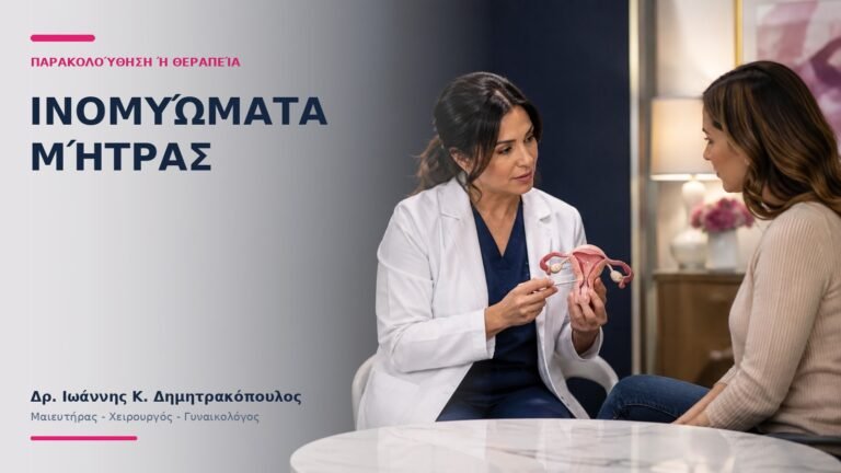 Ινομυώματα Μήτρας: Παρακολούθηση ή Θεραπεία; - Δρ. Ιωάννης Κ. Δημητρακόπουλος