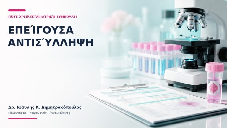 Επείγουσα Αντισύλληψη: Πότε Χρειάζεται Ιατρική Συμβουλή; - Δρ. Ιωάννης Κ. Δημητρακόπουλος