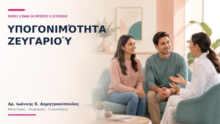 Υπογονιμότητα Ζευγαριού: Ποιες Είναι οι Πρώτες Εξετάσεις; - Δρ. Ιωάννης Κ. Δημητρακόπουλος