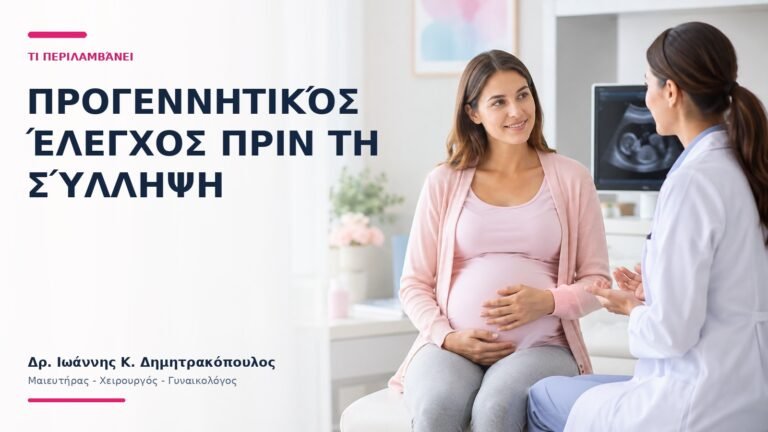 Προγεννητικός Έλεγχος πριν τη Σύλληψη: Τι Περιλαμβάνει; - Δρ. Ιωάννης Κ. Δημητρακόπουλος