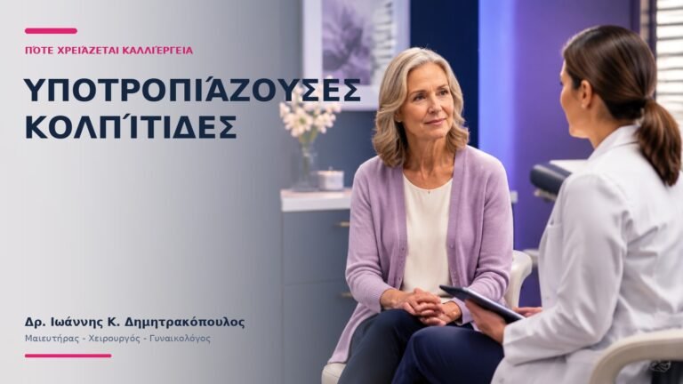 Υποτροπιάζουσες Κολπίτιδες: Πότε Χρειάζεται Καλλιέργεια; - Δρ. Ιωάννης Κ. Δημητρακόπουλος