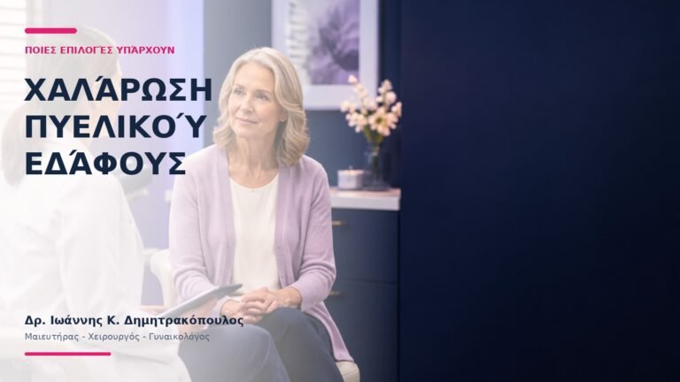 Χαλάρωση Πυελικού Εδάφους: Ποιες Επιλογές Υπάρχουν; - Δρ. Ιωάννης Κ. Δημητρακόπουλος