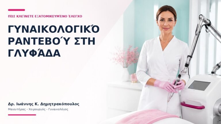 Γυναικολογικό Ραντεβού στη Γλυφάδα: Πώς Κλείνετε Εξατομικευμένο Έλεγχο; - Δρ. Ιωάννης Κ. Δημητρακόπουλος