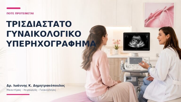 Τρισδιάστατο Γυναικολογικό Υπερηχογράφημα: Πότε Προτείνεται; - Δρ. Ιωάννης Κ. Δημητρακόπουλος